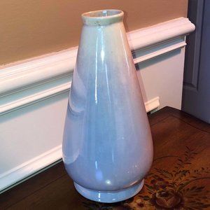 Weller Pottery periwinkle white vintage vase